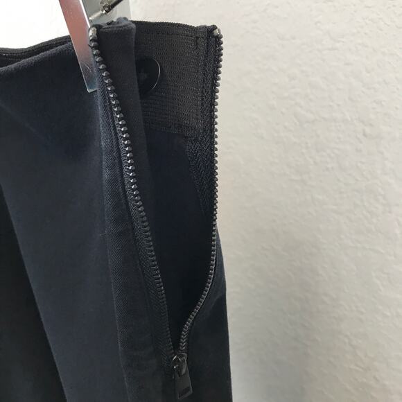 Everlane The Side-Zip Cotton Blend Cropped Black Trouser Pants Career Size 4 - Picture 8 of 10